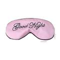 Slowmoose Silk Fabric, Cute Embroidered Sleep Eye Mask - Padded Shade Cover pink