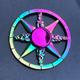 Slowmoose Rainbow Hand Spinner, Metal Toy T