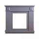 Mobili Rebecca Rebecca Furniture Frame Fireplace Fake Fireplace Mdf Modern Grey 100x109x26