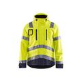 Blaklader 4837 hi-vis waterproof jacket - mens (48371977) Yellow/navy blue 4xl