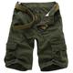 Allthemen Mens Cargo Shorts Outdoor Wear Cotton Shorts Army Green EU 32