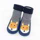 Slowmoose Warm Booties Sock With Rubber Soles For Newborn Navy 12M