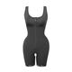GreenZech Front zipper control tummy shaping hips bodysuit Black 18