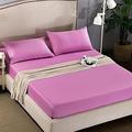 Slowmoose Smooth Waterproof Mattress Cover, Anti Mites Mattress Cover Sheet purple 120x200cm /