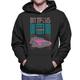 Back to the Future Delorean 35 Outatime Men's Hooded Sweatshirt Black XX-Large