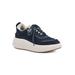 Women's Dynastic Sneaker by White Mountain in Navy Fabric (Size 7 1/2 M)