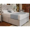 Divan Base Direct Opal Deluxe Orthopaedic Sprung Divan Bed Set 2Ft6 Small Single 2 Drawers Side - Plush Light Silver