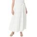 Plus Size Women's Knit Skirt by Roaman's in White (Size 26/28)