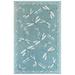 Liora Manne Carmel Dragonfly Indoor/Outdoor Rug by Trans-Ocean Import in Aqua (Size 6'6" X 9'4")