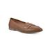 Women's Noblest Flat by White Mountain in Dark Tan Smooth (Size 9 M)