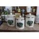 Vintage Canister Set, Ceramic Canister Set, Ceramic Kitchen Canisters, Kitchen Storage Jars - Kitchen Storage Canisters - Taunton Vale Herbs