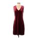 White House Black Market Cocktail Dress - Slip dress: Burgundy Dresses - New - Women's Size 4