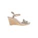 Jack Rogers Wedges: Silver Solid Shoes - Women's Size 11 - Open Toe