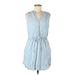 Gap Casual Dress - Shirtdress: Blue Dresses - Women's Size Medium