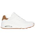 Skechers Men's Uno - Suited On Air Sneaker | Size 11.5 | White | Synthetic/Leather/Synthetic