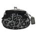 Coach Bags | Coach Cheetah Print Coin Purse | Color: Black/Silver | Size: Os