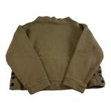 Madewell Tops | Madewell Mwl Make Weekends Longer Long Sleeve Cropped Olive Sweatshirt Size S | Color: Green | Size: S