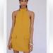 Anthropologie Dresses | Mare Mare Anthropologie Halter Shift Mini Dress | Color: Yellow | Size: S