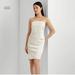 Ralph Lauren Dresses | **Nwt** Ralph Lauren Bow Back Satin Dress | Color: White | Size: 8