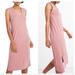 Madewell Dresses | Madewell Jersey Tank Dress Women's Size Xl Sleeveless Side Slit Stretch Long | Color: Tan | Size: Xl