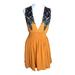 Free People Dresses | Free People Summer Dress With Banded Waist Size Large | Color: Black/Yellow | Size: L