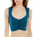 Free People Intimates & Sleepwear | Free People Movement Pleats And Thank You Crop Tank Blue Sports Bra Size Xs New | Color: Blue | Size: Xs