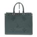 Louis Vuitton Bags | Louis Vuitton Tote Bag On The Go Monogram Emplant Leather Noir Mm Shoulder Bag | Color: Black/Brown | Size: Os