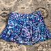 Lilly Pulitzer Skirts | Lilly Pulitzer Upf 50+ Luxletic Skort Royal Purple Party Wave | Color: Blue/Pink | Size: S