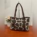 Michael Kors Bags | Michael Kors Giraffe Print Brown & Cream Canvas Tote Shoulder Bag Handbag | Color: Brown/Cream | Size: Os