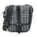 Burberry Bags | Authenticity Guaranteed Burberry Check Messenger Crossbody Bag Flap Shoulder Bag | Color: Black/Gray | Size: Approx Size: W8.9h10.0d3.0inch