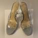 Jessica Simpson Shoes | Jessica Simpson Jaisey Clear Bejeweled Heels Size 9 | Color: Silver | Size: 9