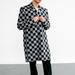 Louis Vuitton Jackets & Coats | Louis Vuitton Black & White Checkered Car Coat | Color: Black/White | Size: Size 50