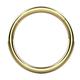 AZARIO LONDON 14K Solid Yellow Gold 18 Gauge (1.0mm) - 9mm Diameter Classic Hinged Clicker Segment Nose Ring - Hoop Cartilage - Daith Hoop - Piercing Jewellery