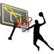 Basketball Hoop Pro Basketball Hoop For Pillar/Wall, Outdoor Heavy Duty Wall-Mounted Shattproof Basketball Backboard