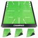 CHAMPKEY 13" x 17" Replaceable Golf Impact Mat 2.0 Edition| Come with 3 Replaceable Impact Velvet and 6 Accuracy Practice Balls Golf Mats | Improves Swing Plane Accuracy Golf Hitting Mats