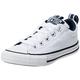 CONVERSE Chuck Taylor All Star Street Sneaker, White/Navy/Black, 10.5 UK Child