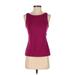 Eddie Bauer Active Tank Top: Burgundy Solid Activewear - Women's Size X-Small