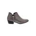 Just Fabulous Ankle Boots: Gray Shoes - Women's Size 9 - Almond Toe