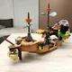 Décennie s de construction de dirigeable pour enfants modèle de bateau jeu créatif 7 5 briques de