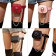 Porte-jarretelles Punk pour filles avec Mini rangement chaînes cuisses pour femmes H9ED