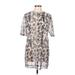 Nasty Gal Inc. Casual Dress: Silver Snake Print Dresses - Women's Size 6