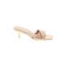 Banana Republic Factory Store Sandals: Ivory Solid Shoes - Women's Size 7 1/2 - Open Toe