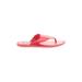 Sperry Top Sider Flip Flops Red Print Shoes - Women's Size 7 - Open Toe