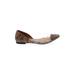 Zara Basic Flats: Slip-on Chunky Heel Casual Brown Snake Print Shoes - Women's Size 40 - Pointed Toe