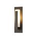 Hubbardton Forge Vertical Bar Outdoor 1 - Bulb 7.5" H Outdoor Flush Mount Aluminum/Glass/Metal in Yellow | Wayfair 307285-03-G66