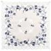 Ophelia & Co. Sherika Square Floral Blue Onion on Ivory Polyester 33" Square Table Topper Polyester in Gray | 33 W x 33 D in | Wayfair