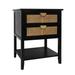 Red Barrel Studio® Raheesh 2 - Drawer End Table Wood in Black | 28.35 H x 22.05 W x 15.75 D in | Wayfair 31266E6B8A6641739C13B0172AF9681F