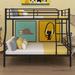 Isabelle & Max™ Alliyana Full XL Over Queen Bunk Bed Metal in Black | 65.3 H x 62.6 W x 83 D in | Wayfair BB4434954330454E8360FFA2B801ABC0