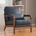 Accent Chair - Latitude Run® Milliard 31.1 Wide Wood in Gray | 34.25 H x 31.1 W x 25.59 D in | Wayfair F8262FEDE89E45B7B2C6CB107E3FA3DF
