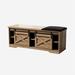 Gracie Oaks 6 Pair Shoe Storage Bench in Brown | Wayfair D1FE1777E8014CFC93AC9B2EF5661C74